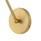Jonathan Y Alba 8" 1-Light Modern Industrial Adjustable Swing Arm Metal Frosted Glass Globe LED Sconce, Brass Go JYL9931A - alternate 3