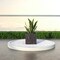 Leisuremod Verdura Square Fiberstone & MgO Clay Planter with Cover, Weatherproof, No Assembly VP22DBL - alternate 3