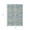 Homeroots 8' X 10' Blue And Gold Medallion Washable Indoor Outdoor Area Rug 616565 - alternate 2