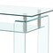 Homeroots 39" Clear Glass Coffee Table With Shelf 635700 - alternate 3