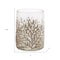 Homeroots Set of Three Brown And Clear Botanical Leaf Glass Tabletop Votive Candle Holders, 3PK 634841 - alternate 2