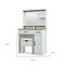 Homeroots 32" White Wood Lighted Mirrored Dresser 691696 - alternate 2