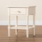 Baxton Studio Braith Farmhouse Ivory Spindle Wood 1-Drawer Nightstand 258-14209-ZORO - alternate 6