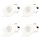 Bulbrite 14-Watt 5/6 in. Downlight w/Gimball LED Light Bulb Medium Base (E26) White Round 2700K, 4PK 861498 - alternate 1