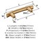 Amerock Willow 3 inch (76mm) Center-to-Center Champagne Bronze Cabinet Pull, 25PK 25VMP37309CZ - alternate 2