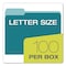 Pendaflex Colored File Folders, 1/3-Cut Tabs: Assorted, Letter Size, Bright Assorted Colors, 100PK 02315 - alternate 3