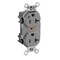 Leviton Straight Blade Receptacle, 5-20R, 20 A, 125V AC, Flush Mount, Self-Grounded M8300-PLG - alternate 1