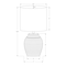 Monarch Specialties Lighting, 17"h, Table Lamp, Beige Resin, Ivory / Cream Shade, Contemporary I 9865 - alternate 2
