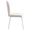 Leisuremod Celestial Boucle Dining Side Chair with White Powder Coated Iron Frame, White CCW-23W - alternate 2