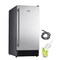 Vevor Undercounter Built-in Ice Maker Machine 50 Lbs/Day w/ Drain Pump Reversible Door IMD50BI - alternate 1