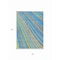 Homeroots 5' X 8' Denim Blue Sky Blue And Gold Striped Washable Indoor Outdoor Area Rug 614972 - alternate 2