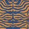Homeroots 3' X 5' Navy Blue And Pink Animal Print Washable Indoor Outdoor Area Rug 600678 - alternate 2