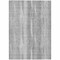 Homeroots 3' X 5' Silver Gray And Graphite Botanical Leaves Washable Indoor Outdoor Area Rug 581990 - alternate 3