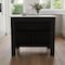 Homeroots Black and Ivory 41in Kitchen Island With Storage 477868 - alternate 2