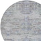 Homeroots 8' Taupe Blue And Green Round Abstract Washable Indoor Outdoor Area Rug 604272 - alternate 5