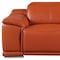Homeroots 93in Orange and Silver Italian Leather Power Reclining Loveseat With Storage 720571 - alternate 3