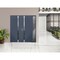 Vdomdoors Steel Double Doors Cynex 6777 Grey Sidelight Exterior Window Stainless Inserts Single Modern Painte CYNEX6777DEXD-GRE-LH-I-W72+16 x H80 - alternate 3