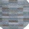 Homeroots 8' Blue Denim Blue And Brown Round Striped Washable Indoor Outdoor Area Rug 615478 - alternate 4