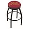Holland Bar Stool Co 36" Blk Wrinkle Minnesota Swivel Bar Stool, Accent Ring L8B2B36MinnUn - alternate 1