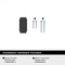 Amerock Socle 1-7/16 inch (37mm) Length Matte Black Cabinet Knob, 10PK 10VMP37023MB - alternate 2