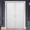 Sartodoors Double French Interior Door, 72" x 96", White QUADRO4115DD-WS-7296 - alternate 2