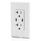 Leviton USBReceptacle, 20A, White, Thermoplastic T5836-W - alternate 3
