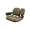 Uni Pro Instructional Buddy Seat for John Deere Sound-Gard Cab Tractors, Dark Kayak Brown Fabric 8292 - alternate 3
