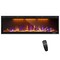 Edendirect 86. 42in. 5120BTU Wall Mount Electric Fireplace, 750W/1500W, Heat 400 sq. ft, Blower Heat, Remote ZR-BI84 - alternate 1
