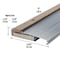 M-D Building Products 5-5/8 in. x 1-1/8 in. x 73 in. Silver Adjustable Aluminum & Hardwood Threshold 78618 - alternate 3