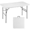 Yssoa 4 FT Portable Folding Table, Heavy Duty Table with Handles, Easy to Clean and Space Saving De 3A88FNTABLFOLD4WHT - alternate 1
