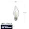 Bulbrite Spunlite 4w Dimmable C15 LED Filament Medium (E26) Base - 2700K (Warm White Light), 350 Lumens, 4PK 862787 - alternate 3