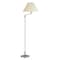 Homeroots 59" Nickel Swing Arm Floor Lamp With Beige Fabric Empire Shade 526331 - alternate 2