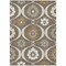 Homeroots 9' X 12' Brown Beige And Taupe Medallion Washable Indoor Outdoor Area Rug 589600 - alternate 2