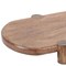 Homeroots Set of Two Natural Solid Wood Oval Risers 634498 - alternate 2