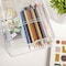 Martha Stewart Brody 2 Pack Plastic Stackable Office Desktop Organizer Boxes with Drawer, 6 x 7.5 BE-PB4512-2-CLR-MS - alternate 5