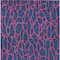 Homeroots 9' X 12' Navy Blue And Dark Pink Geometric Washable Indoor Outdoor Area Rug 599224 - alternate 2