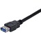 Startech.Com 1M BLACK USB 3.0 EXTENSION CABLE M/F USB3SEXT1MBK - alternate 1
