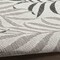 Homeroots 9' X 12' Gray Black And Ivory Palm Leaf Indoor Outdoor Area Rug 551448 - alternate 3