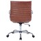 Leisuremod Harris Faux Leather Office Chair, Dark Brown HO19DBRL - alternate 2