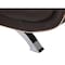 Homeroots 64in Brown And Silver Faux Leather Loveseat 329464 - alternate 3