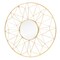 Homeroots 32" Gold Metal Round Accent Mirror 574028 - alternate 3