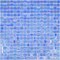 Apollo Tile Skosh 11.6inx11.6in Glossy Carolina Blue Glass Mosaic Wall and Floor Tile 18.69 sqft/case, 20PK APLNB88BL555A - alternate 1