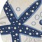Homeroots 8' Navy Blue And Gray Round Starfish Indoor Outdoor Area Rug 546822 - alternate 5