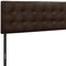 Homeroots Brown Faux Leather Upholstered Full Headboard 490183 - alternate 3