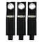 Grizzly Supply Storage Strap, 10 in L, 1.5 in W, Hook and Loop Closure, Metal Grommet, Reusable, Black, 3PK GS-HLSS10-0 - alternate 6