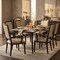Leisuremod Madera High Back Leather Dining Chair, Aluminum Wood-Look Frame MCAWN-18PW - alternate 4