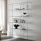 Fab Glass And Mirror Rectangle Glass Shelf, 10in X 36in, Clear, Tempered, Wall Mirror, Safety Backing, Clear Finish S-10x36RECCHBR - alternate 4