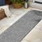 Jonathan Y Miles Modern Minimalist Radius Corner Solid Gray 2 ft. x 8 ft. Indoor/Outdoor Shaped Runner Rug SHP100C-28 - alternate 2