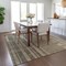 Homeroots 9' X 12' Taupe And Dark Gray Striped Washable Indoor Outdoor Area Rug 602819 - alternate 2