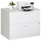 Basicwise 35.75 in W 2 Drawer File Cabinet, White QI004697.WT - alternate 1